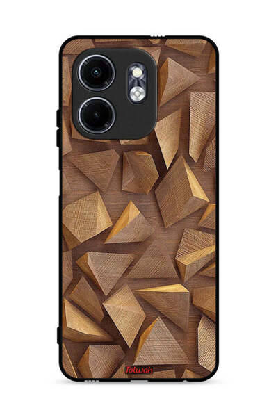 Tolwak غطاء حماية لهاتف إنفينيكس سمارت 9 4G، قطع خشبية فنية