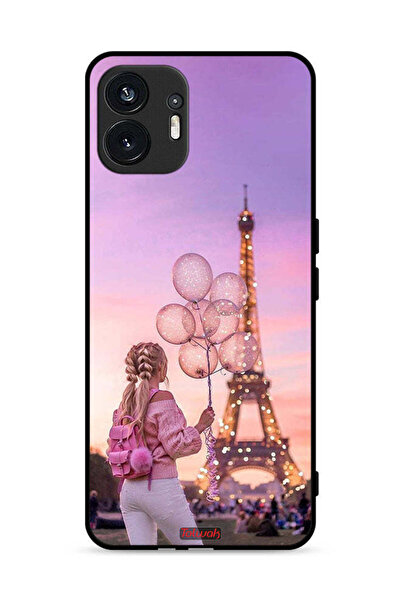 Tolwak Nothing Phone (2) 5G Protective Case Cover Girl Holding Balloons