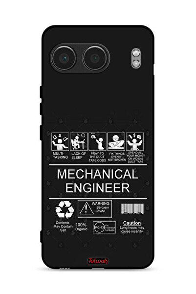 Tolwak غطاء حماية لهاتف OnePlus Nord 4 5G، ملصق مهندس ميكانيكي