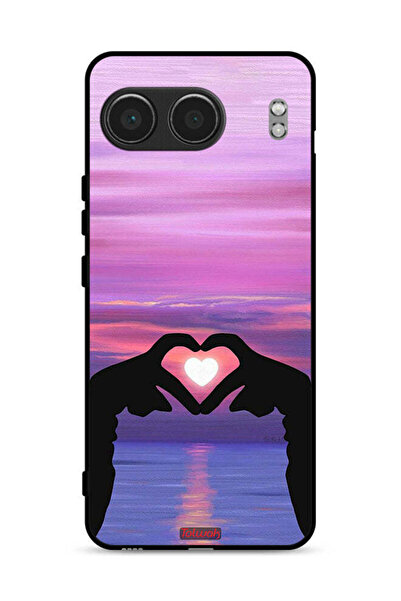 Tolwak غطاء حماية لهاتف OnePlus Nord 4 5G بتصميم قلب وقمر