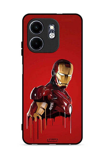 Tolwak غطاء حماية لهاتف إنفينيكس سمارت 9 4G برسومات الرجل الحديدي