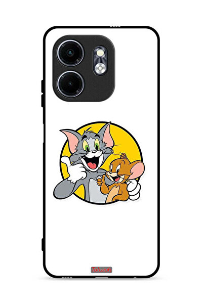 Tolwak غطاء حماية لهاتف إنفينيكس سمارت 9 4G بتصميم توم وجيري