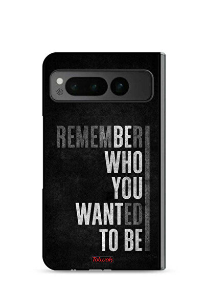 Tolwak غطاء حماية لهاتف Google Pixel Fold 5G تذكر من أردت أن تكون