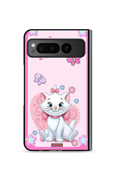 Tolwak غطاء حماية لهاتف جوجل بيكسل فولد 5G على شكل قطة لطيفة