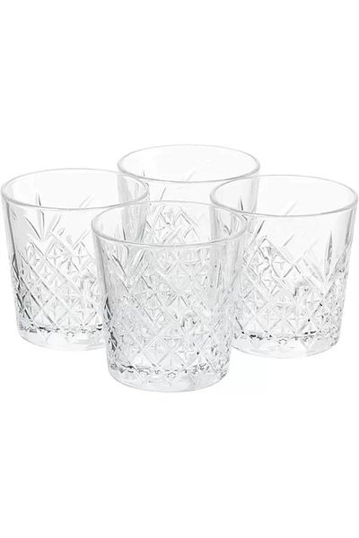STOREMAX Timeless Whiskey Glasses, 4-Piece, 355 Cc