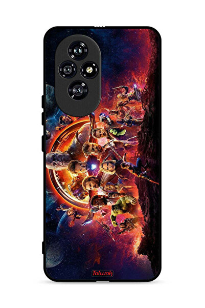 Tolwak غطاء حماية لهاتف Honor 200 5G بتصميم Avengers