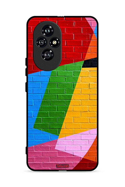 Tolwak Honor 200 5G Protective Case Cover Colorful Wall Painting