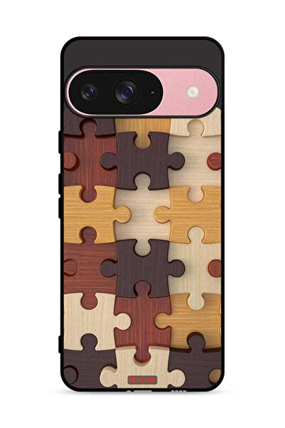 Tolwak غطاء حماية لجهاز Google Pixel 9 بنمط خشبي