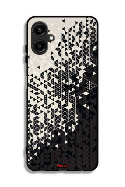 Tolwak غطاء حماية لهاتف سامسونج جالاكسي A06 4G بنمط مثلث فني رقمي
