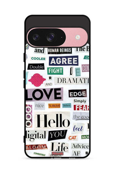 Tolwak غطاء حماية لجهاز Google Pixel 9 مع ملصقات اقتباسات قصيرة