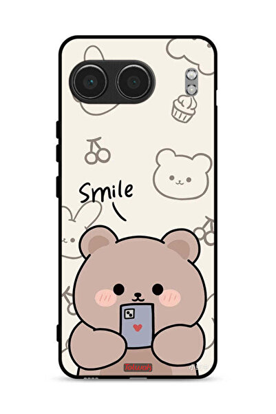 Tolwak غطاء حماية لهاتف OnePlus Nord 4 5G برسومات الدب المبتسم