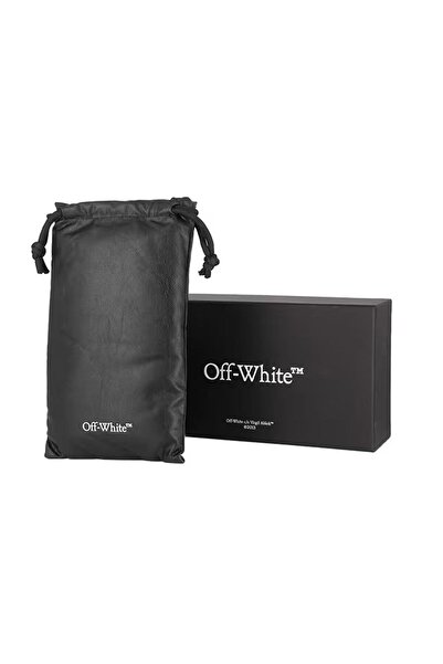 OFF WHITE Unisex Sunglasses Oeri13N 7640 61-14, Rectangular Silver Frame