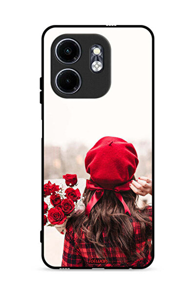 Tolwak غطاء حماية لهاتف إنفينيكس سمارت 9 4G يحمل زهورًا