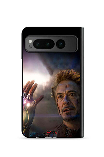 Tolwak غطاء حماية لجهاز جوجل بيكسل فولد 5G - أنا الرجل الحديدي