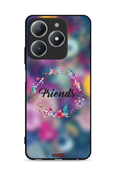 Tolwak غطاء حماية Realme C61 4G بتصميم خاتم أصدقاء الزهور