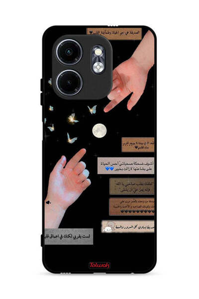 Tolwak غطاء حماية لهاتف إنفينيكس سمارت 9 4G بعبارات عربية وأيدي ملامسة