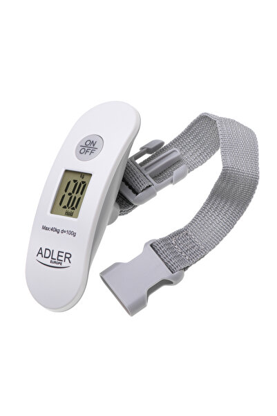 Adler Intenso Cântar Bagaje de Călătorie Adler AD 8189 40kg Alb
