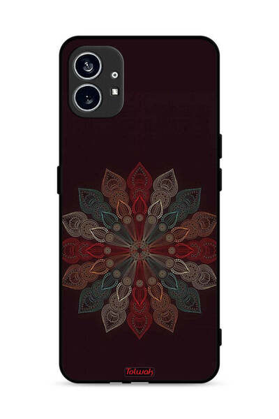 Tolwak غطاء حماية لهاتف Nothing Phone (1) 5G بتصميم زهرة ماندالا