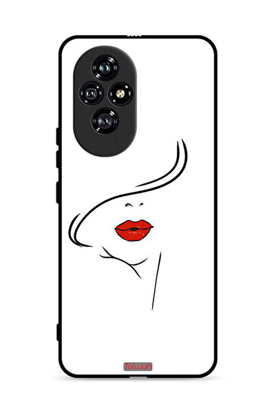Tolwak غطاء حماية لهاتف Honor 200 5G برسومات وجه فتاة