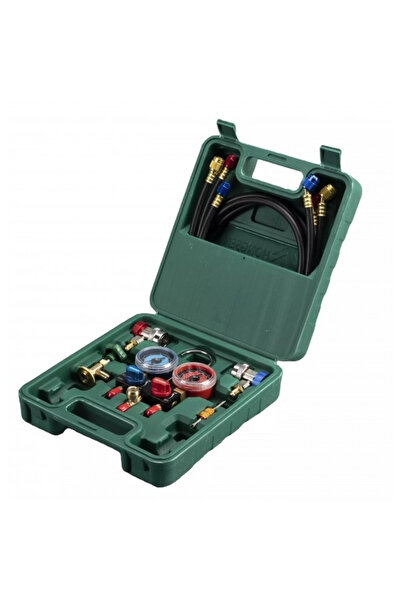 Universal HS-M01-134-A 2Lİ MANİFOLD R22/32/410 HORTUMLU ADAPTÖRLÜ ÇANTALI