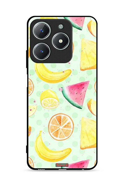 Tolwak غطاء حماية لهاتف Realme C63 4G برسومات فنية بألوان مائية وفواكه