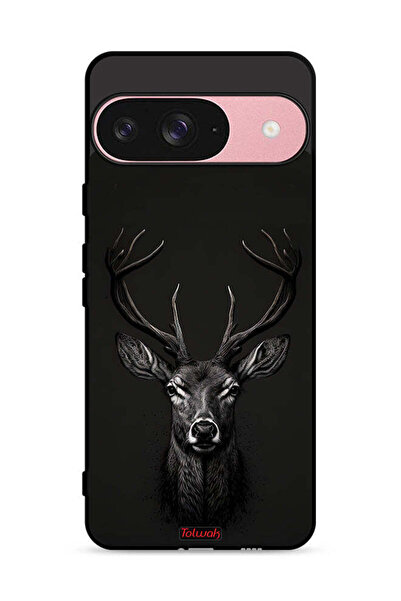 Tolwak غطاء حماية لجهاز Google Pixel 9 بتصميم غزال رقمي