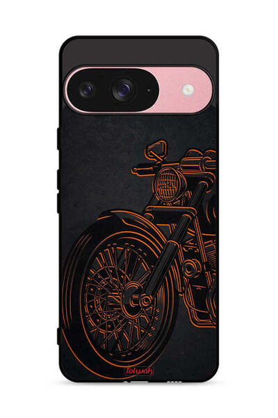 Tolwak غطاء حماية لهاتف Google Pixel 9 بتصميم دراجة عتيقة