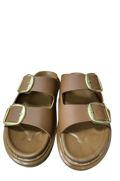 Shoes Women's Buckle Thick Sole Slippers
