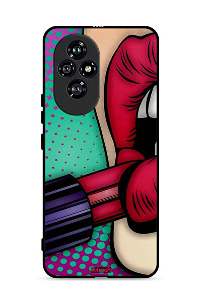 Tolwak غطاء حماية لهاتف Honor 200 5G أحمر شفاه