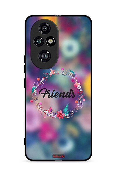 Tolwak غطاء حماية لهاتف Honor 200 Pro 5G بتصميم خاتم أصدقاء الزهور