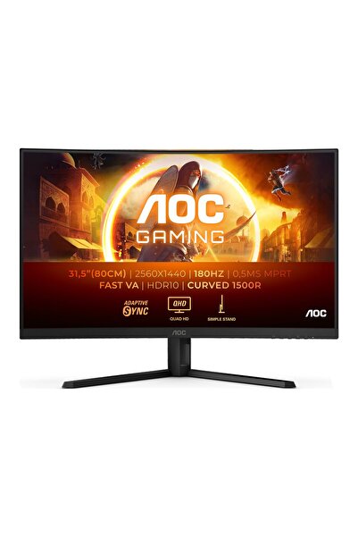 AOCBEAUTY Monitor Gaming AOC 31,5" QHD 180Hz VA 1ms HDMI