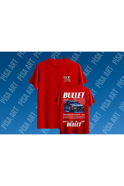 Pisa Art Μπλουζάκι Unisex με ειδικό σχέδιο Nissan Skyline Bullet