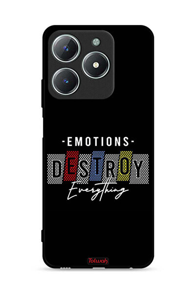 Tolwak غطاء حماية لهاتف Realme C61 4G - العواطف تدمر كل شيء