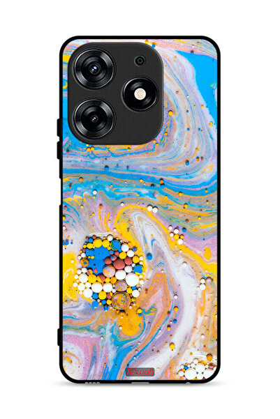 Tolwak Tecno Spark 10 Pro 4G Protective Case Cover Gems Colorful Abstraction