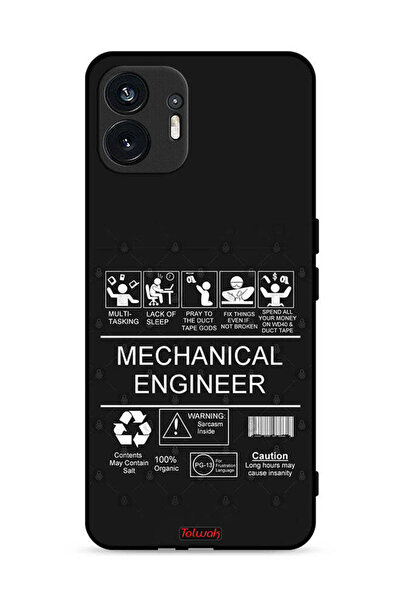 Tolwak غطاء حماية لهاتف Nothing Phone (2) 5G، ملصق مهندس ميكانيكي