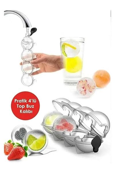 SAVORYHOME Silicone Ice Molds (Set of 2) Sphere Ice Mold with Lid and Large Square Ice Mold & Bpa
