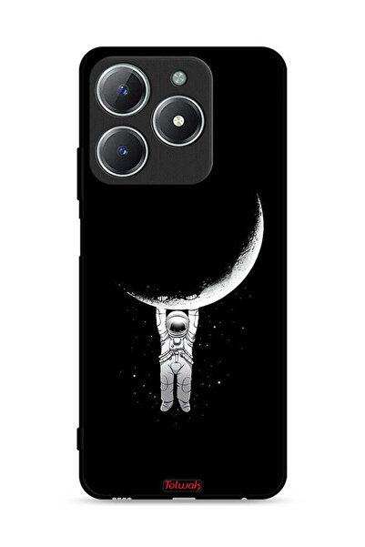 Tolwak غطاء حماية لهاتف Realme C63 4G معلق على سطح القمر