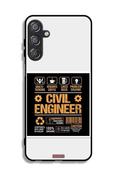 Tolwak غطاء حماية لهاتف سامسونج جالاكسي F16 5G، ملصق مهندس مدني