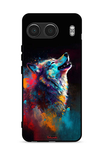 Tolwak غطاء حماية لهاتف OnePlus Nord 4 5G بتصميم ذئب ملون