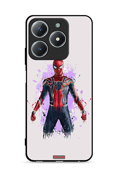 Tolwak غطاء حماية لهاتف Realme C63 4G بتصميم العنكبوت الحديدي