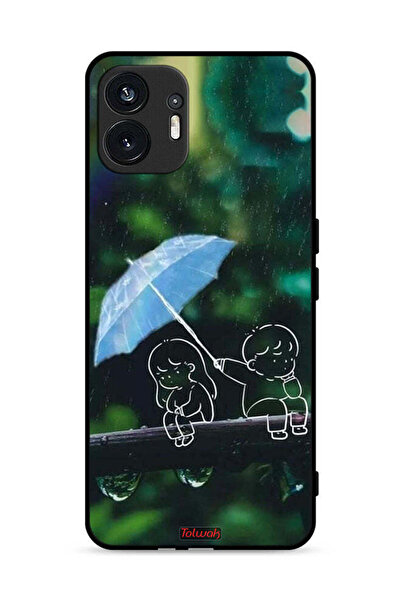 Tolwak غطاء حماية لهاتف Nothing Phone (2) 5G بتصميم زوجين من الفن التجريدي