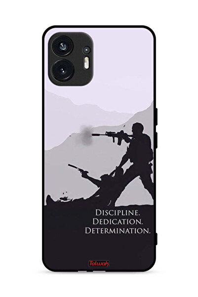 Tolwak Nothing Phone (2) 5G Protective Case Cover Discipline Dedication Deter...