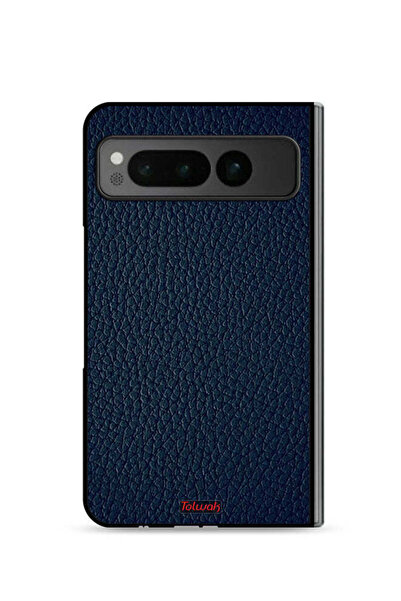 Tolwak غطاء حماية جلدي بنمط هندسي لهاتف Google Pixel Fold 5G