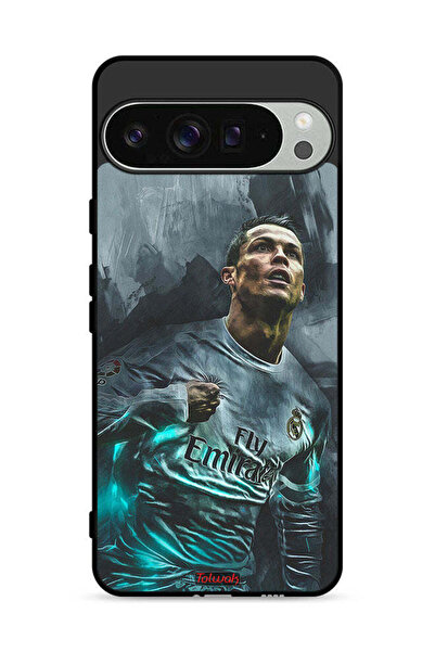 Tolwak غطاء حماية لهاتف Google Pixel 9 Pro برسومات كريستيانو رونالدو