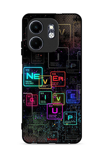 Tolwak غطاء حماية لهاتف Infinix Hot 50i 4G بتصميم "Never Give Up Art"