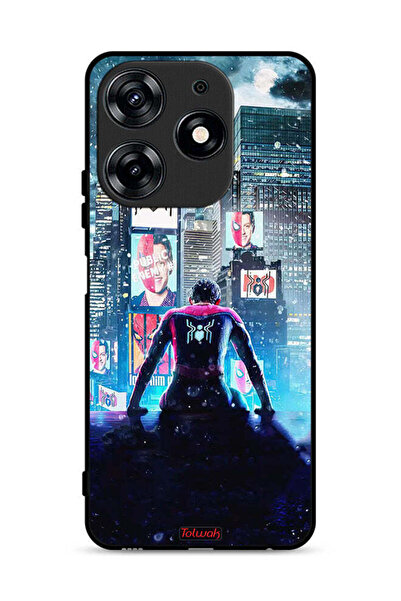 Tolwak غطاء حماية لهاتف تكنو سبارك 10 برو 4G بتصميم سبايدر مان