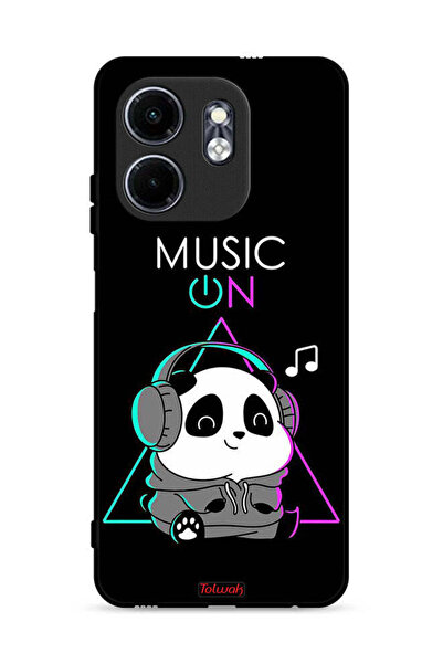 Tolwak غطاء حماية لهاتف Infinix Smart 9 4G بطبعة موسيقى الباندا