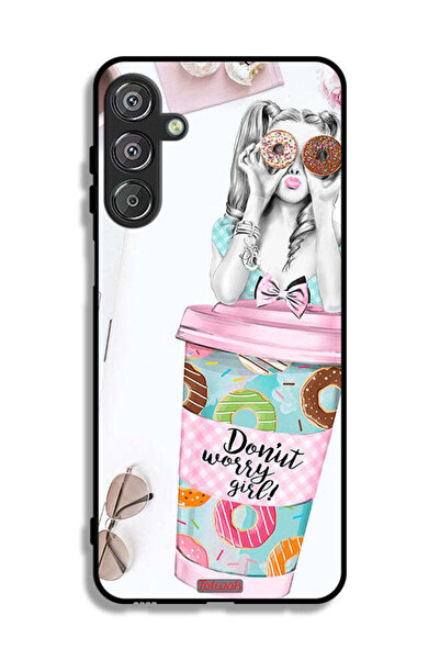 Tolwak غطاء حماية لهاتف سامسونج جالاكسي M16 5G بتصميم فتاة دونات ووري