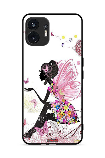 Tolwak Nothing Phone (2) 5G Protective Case Cover Butterfly Girl Artwork