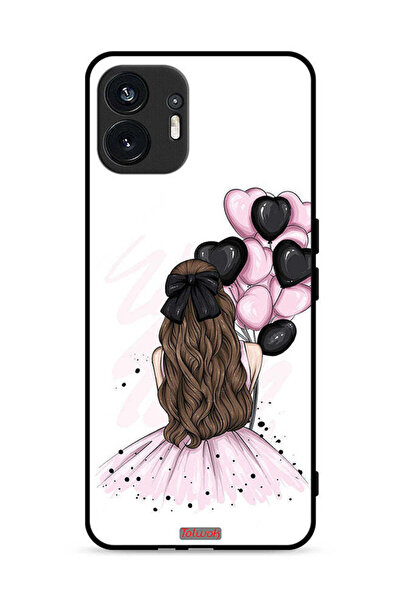 Tolwak Nothing Phone (2) 5G Protective Case Cover Holding Balloons Girl Art